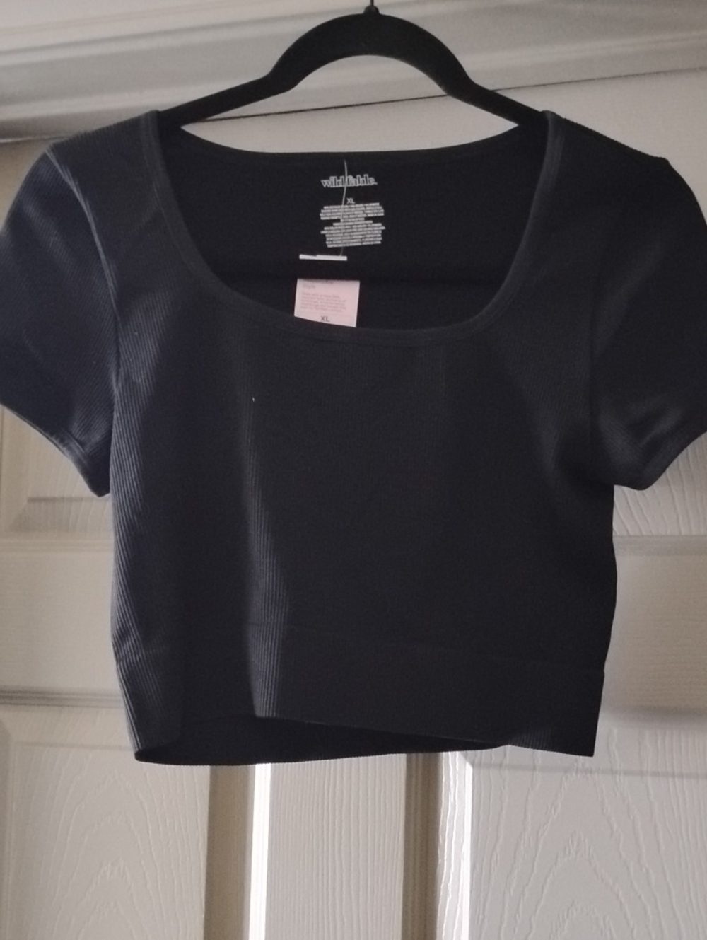 Wild Fable Scoop Ribbed Cropped Top